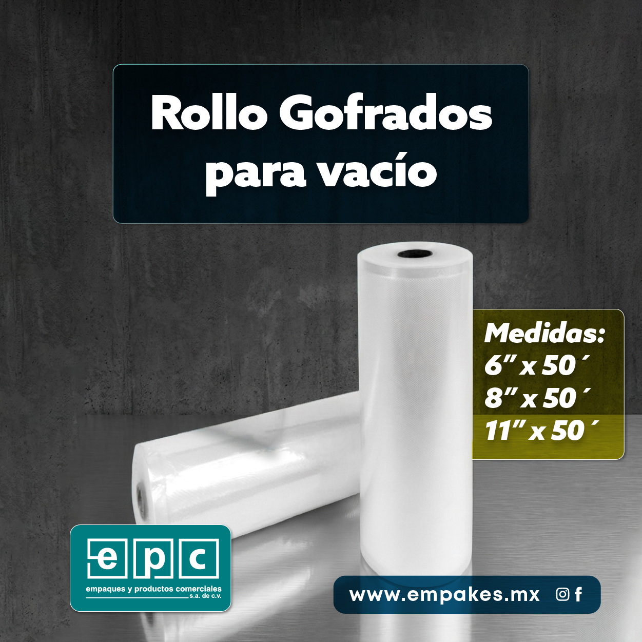 Rollos Gofrados para Selladora al Vacío | Bolsas y Empaques al Vacío en Tijuana, Rosarito, Ensenada y Mexicali | Empakes